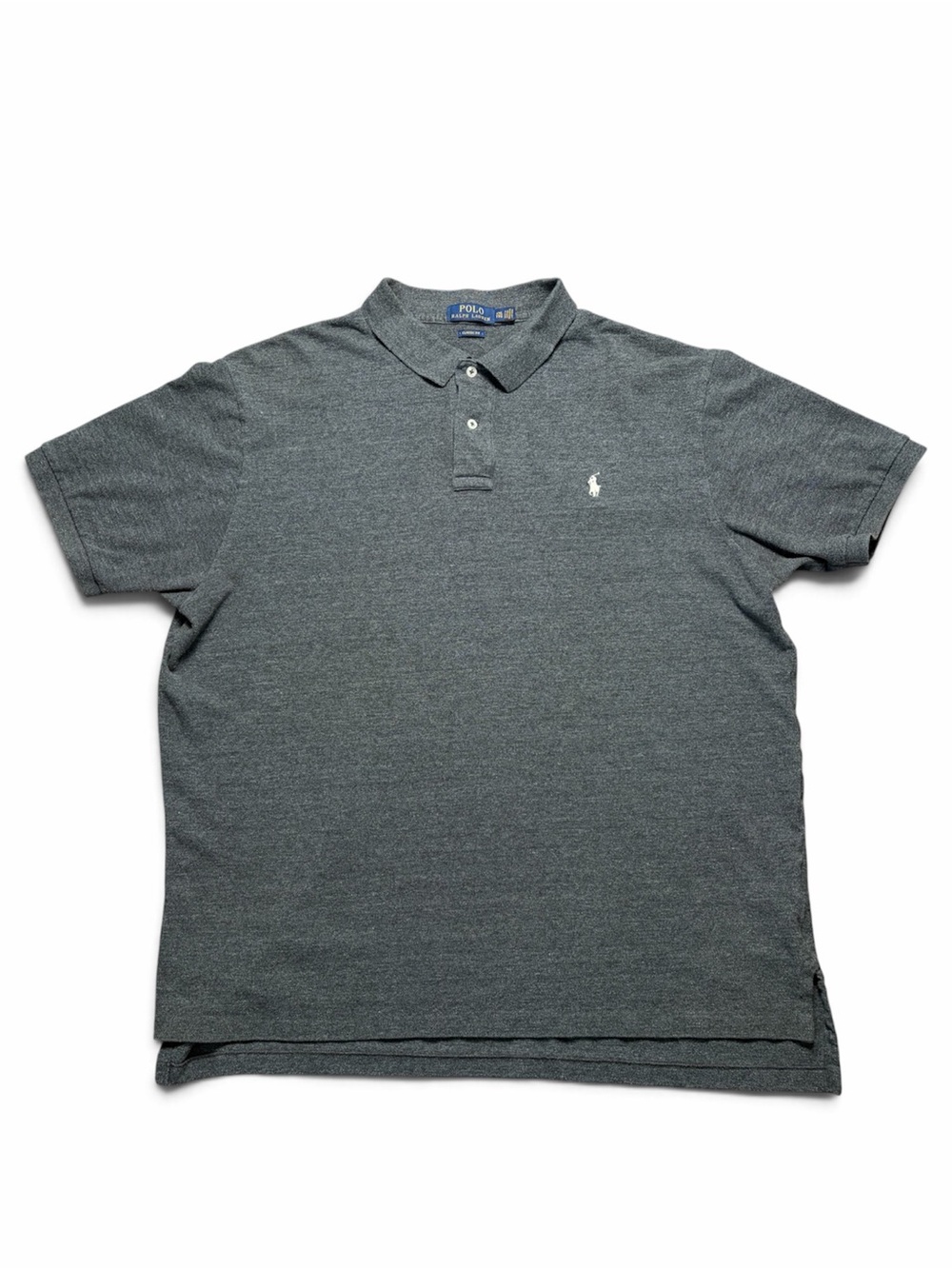 Polo Ralph Lauren Men’s XXL Grey Classic Fit Cotton Polo Shirt White Pony
